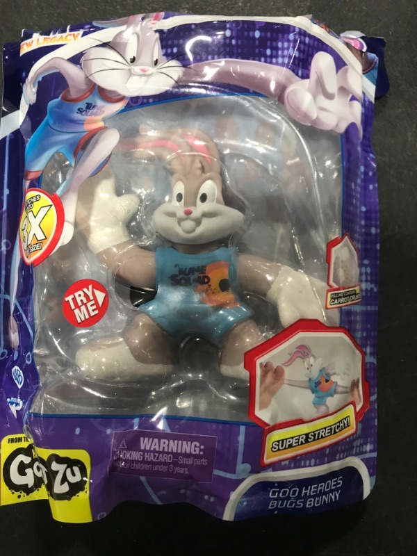 Photo 2 of Moose Toys Heroes of Goo JIT Zu – Space Jam: A New Legacy - 5" Stretchy Goo Filled Action Figure - Bugs Bunny, Multicolor