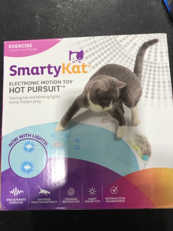 Photo 2 of SmartyKat Electronic Motion/Moving Toys for Cats & Kittens, Battery Powered, Mimics Motion of Real Prey, Fun & Interactive Play - Multiple Styles Hot Pursuit Set of 1