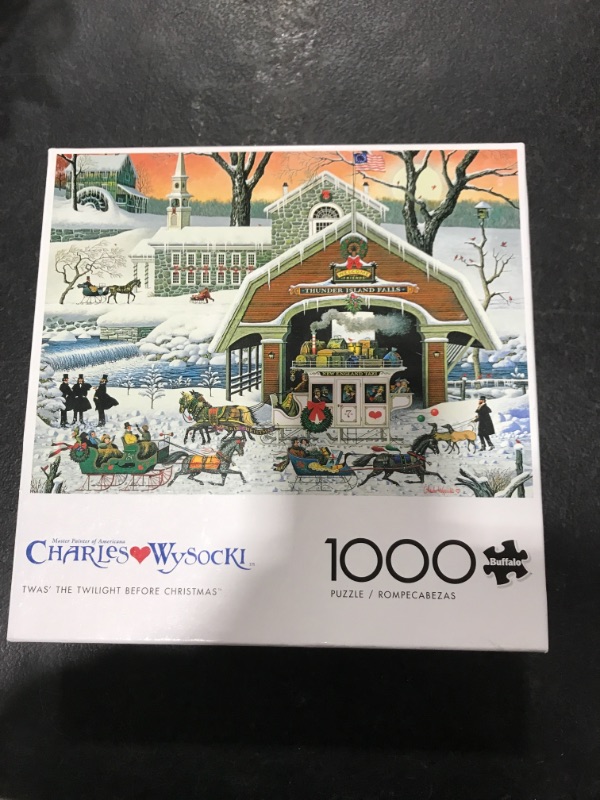 Photo 2 of Buffalo Games - Charles Wysocki - TWAS' The Twilight Before Christmas - 1000 Piece Jigsaw Puzzle