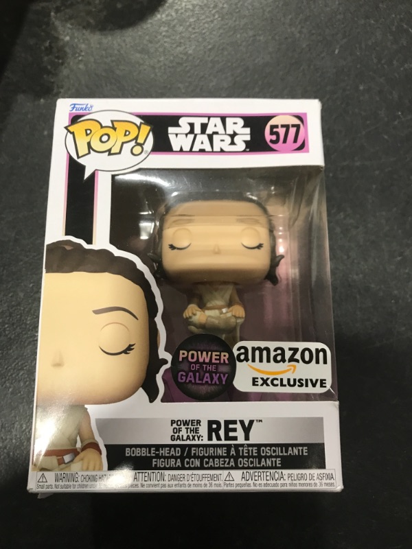 Photo 2 of Funko Pop! Star Wars: Power of The Galaxy - Rey, Amazon Exclusive