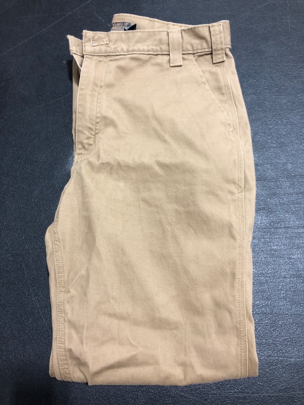 Photo 2 of Carhartt Men's Rugged Relaxed Fit Work Khaki Pant. SIZE 34 x 32 INCH. PRIOR USE. 