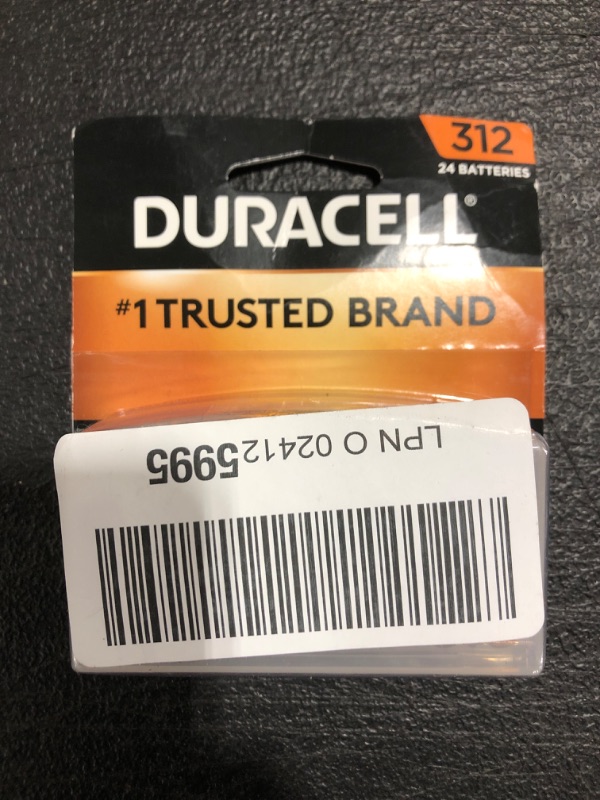 Photo 2 of Duracell Hearing Aid Batteries, Size 312, 24 Ct 
