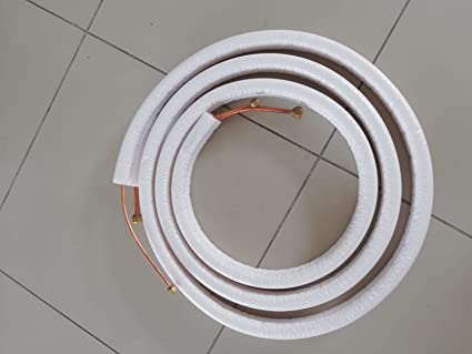 Photo 1 of 25 Ft 1/4" x 3/8" Line Set for Ductless Mini Split Air Conditioner Heat Pump Systems