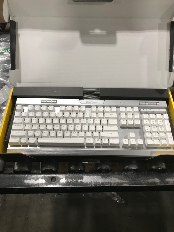 Photo 2 of Corsair K70 RGB MK.2 SE Mechanical Gaming Keyboard (White, Cherry MX Speed Switches)