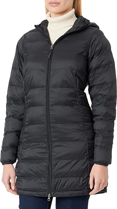 Photo 1 of Amazon Essentials Women's Lightweight Water-Resistant Hooded Puffer Coat (Available in Plus Size), Black, Large
