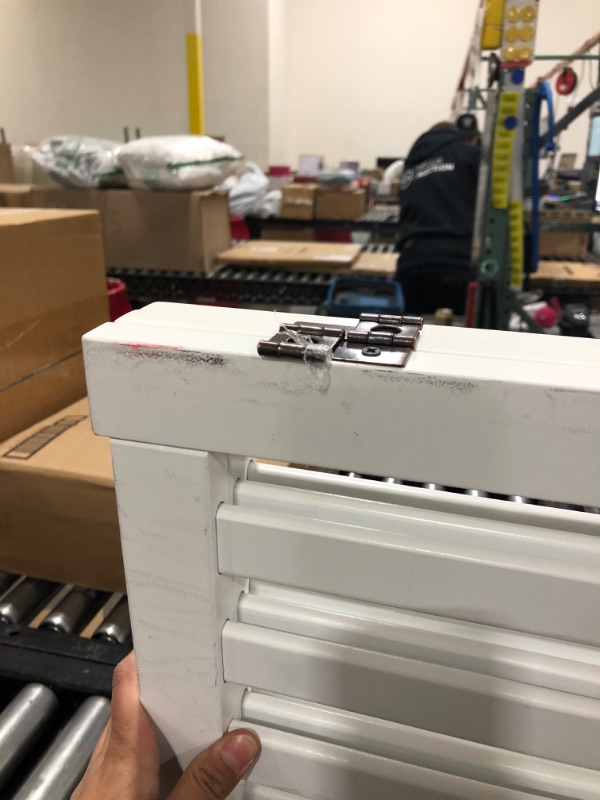 Photo 3 of WELLAND Wooden Freestanding Pet Gate, 24 Inch 3 Panel Step Over Fence, Expands Up to 60" Wide, Foldable Indoor Dog Gate Puppy Safety Fence, White 60 Inch (Pack of 1) White