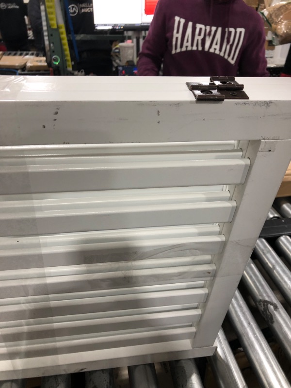 Photo 4 of WELLAND Wooden Freestanding Pet Gate, 24 Inch 3 Panel Step Over Fence, Expands Up to 60" Wide, Foldable Indoor Dog Gate Puppy Safety Fence, White 60 Inch (Pack of 1) White