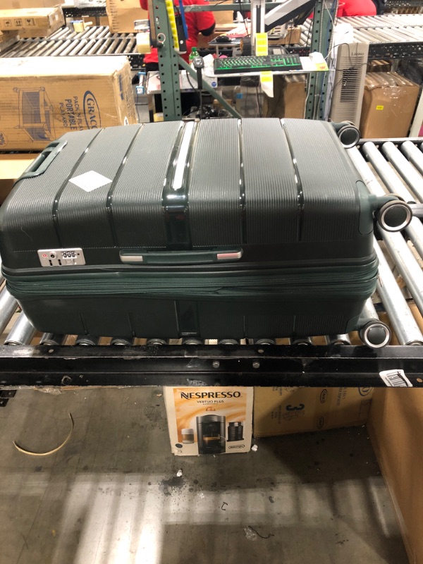 Photo 4 of FIGESTIN Luggage Sets, 3 Piece Hardside Luggage Set Clearance Suitcase Set with Spinner Wheels TSA Lock 20''/24''/28'' Army Green ArmyGreen