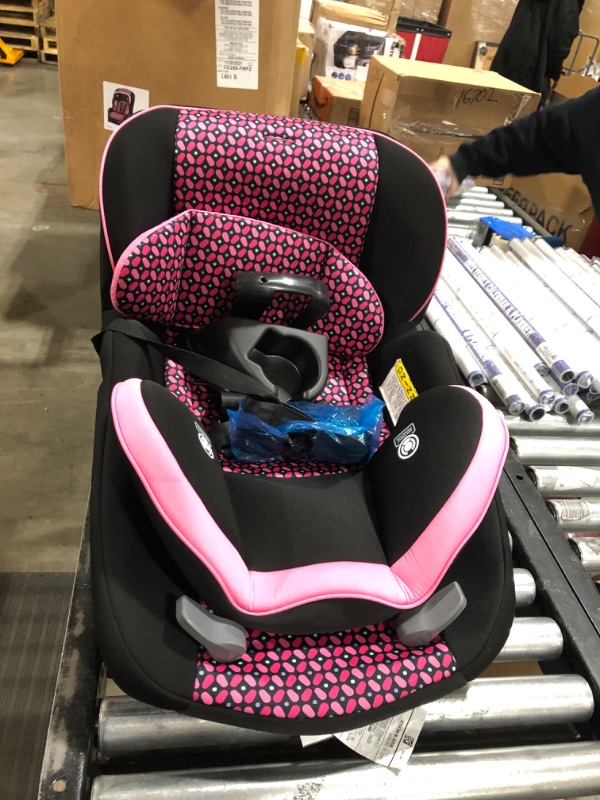 Photo 1 of Cosco Empire All-in-One Convertible Car Seat, Extended Use All-in-One Car Seat: Rear-Facing 5-40 pounds, Forward-Facing Harness 22-50 pounds, and Belt-Positioning 40-80 pounds, Spring Petals