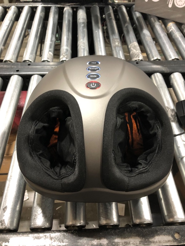 Photo 1 of Breo Foot Massager Machine with Heat, Shiatsu Deep Tissue Kneading, Rolling Massage for Relief, Fits Feet Up to Men Size 12 1 Count (Pack of 1)