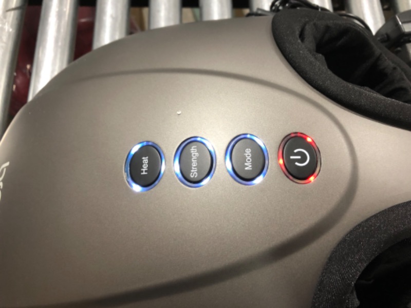 Photo 1 of Breo Foot Massager Machine with Heat, Shiatsu Deep Tissue Kneading, Rolling Massage for Relief, Fits Feet Up to Men Size 12 1 Count (Pack of 1)