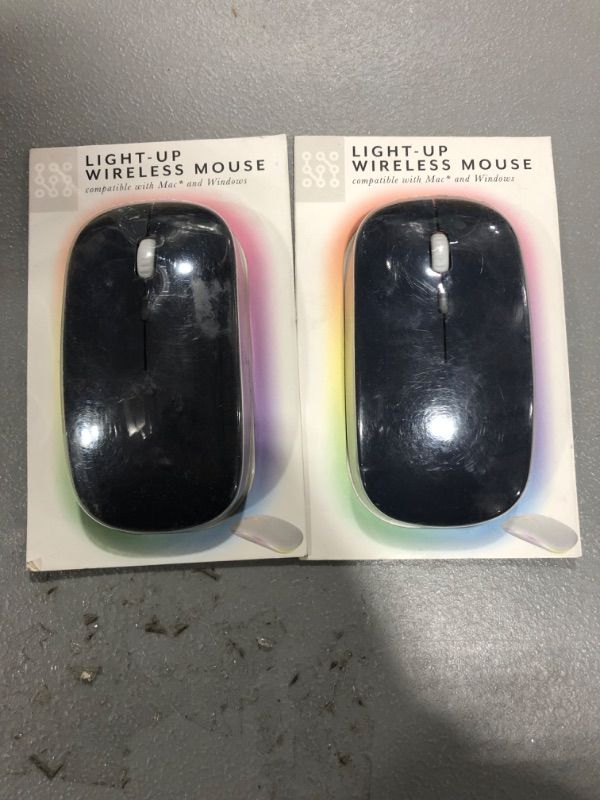 Photo 2 of Vivitar - Light up - Wireless Mouse- BRAND NEW
(pack of 2)