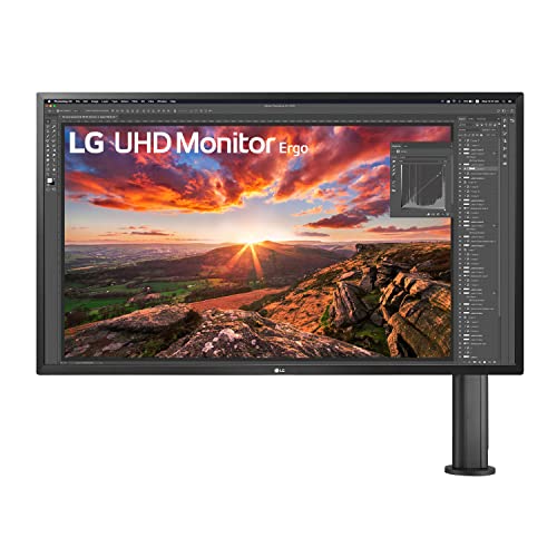 Photo 1 of LG 32UK580-B 32" UHD 4K VA Monitor with Ergo Stand and DCI-P3 95% (Typ.) Color Gamut, HDR10 Compatibility and 5W (x 2) Built-in Speakers – Black
