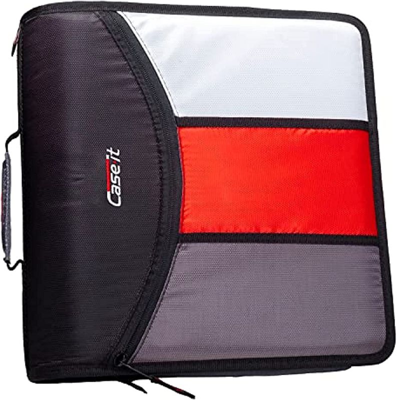 Photo 1 of Case•it Caseit Mighty Zip Tab Zipper Binder with 5-Subject File
