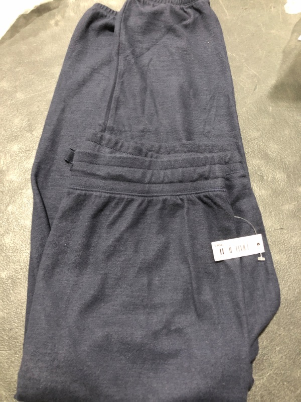 Photo 2 of Daily Ritual Women's Cozy Knit Drawstring Jogger Pant Regular Navy\
SIZE  Large