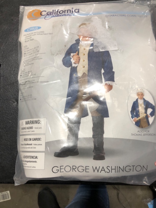 Photo 3 of Boys George Washington Costume - L Blue Large George Washington
SIZE L