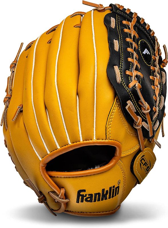 Photo 1 of Franklin Sports Baseball + Softball Gloves - Field Master Adult + Youth Baseball + Softball Gloves - Right Hand 