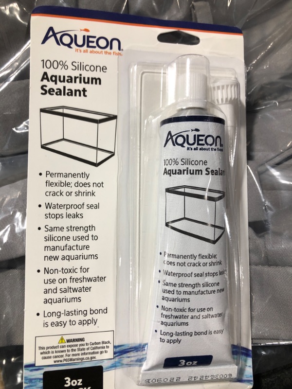 Photo 2 of All-Glass Aquarium Black Silicone Aquarium Sealant, 3 OZ
