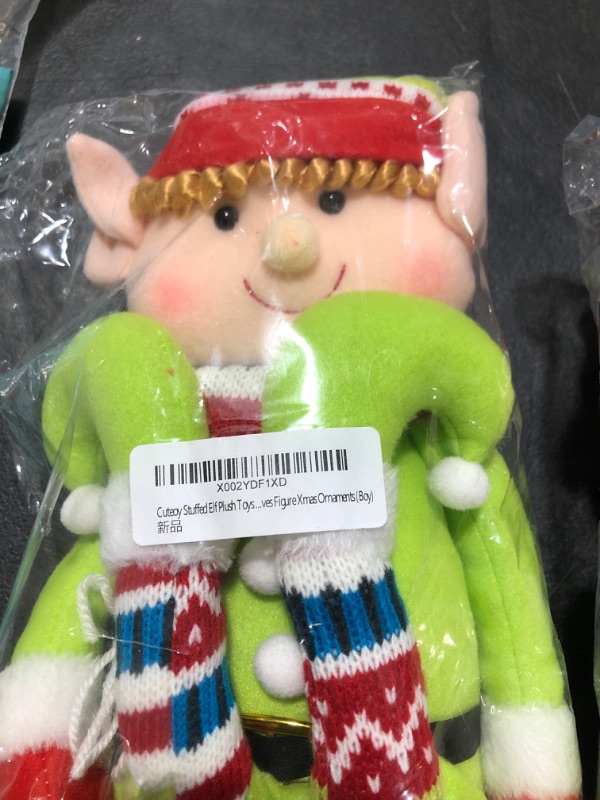 Photo 2 of Cuteoy Green Elf Plush Christmas Stuffed Toys Adorable 18 Inch Boy Elves Holiday Xmas Stuffed Characters for Decoration