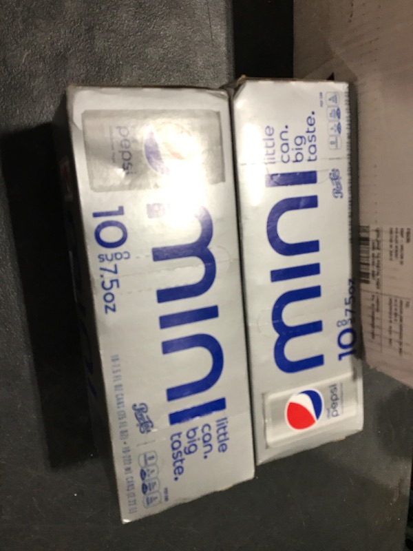Photo 2 of 2 PACK Diet Pepsi Soda, 7.5 Ounce Mini Cans, 10 Pack