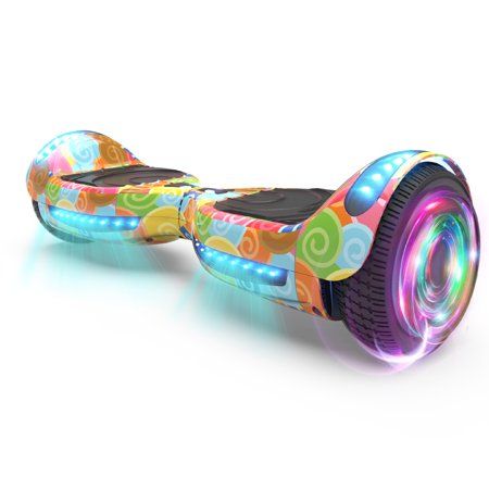 Photo 1 of Hoverstar Flash Wheel Hoverboard 6.5 in. Bluetooth Speaker with LED Light Self Balancing Wheel Electric Scooter
