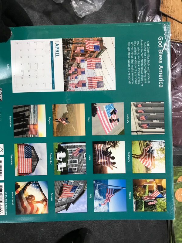 Photo 1 of 2023 God Bless America Wall Calendar by Bright Day, 12x12 Inch, Beautiful Scenic USA Photography
