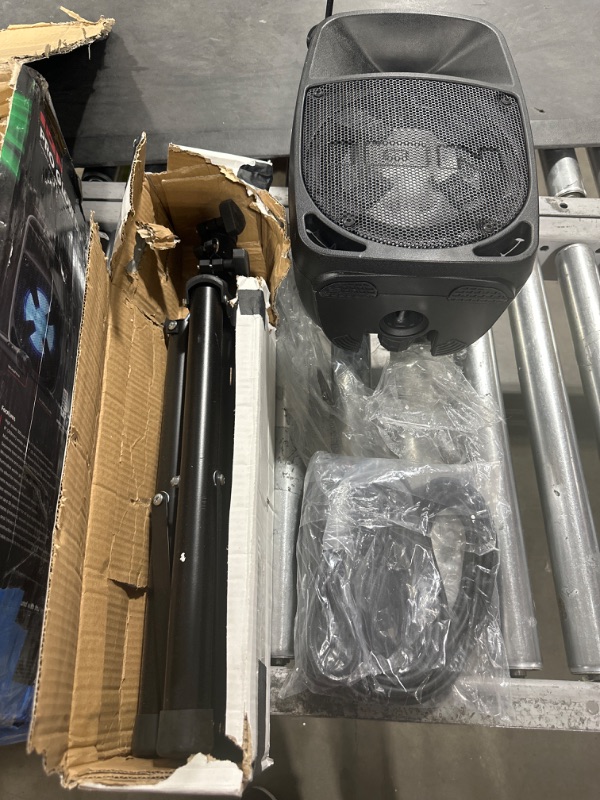 Photo 1 of ION Audio Pro Glow 8 - 150W Wireless Bluetooth Speaker Portable PA System With Karaoke Microphone, Vocal Effects, USB/SD Playback and FM Radio
