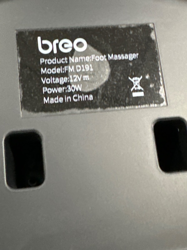 Photo 4 of Breo Foot Massager Machine with Heat, Shiatsu Deep Tissue Kneading, Rolling Massage for Relief, Fits Feet Up to Men Size 12 1 Count (Pack of 1)