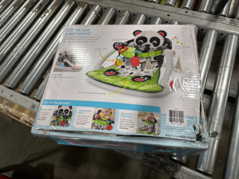 Photo 3 of Fisher-Price Sit Me Up Floor Seat - Panda Paws