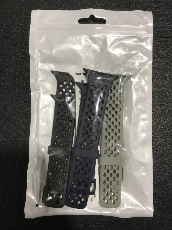 Photo 1 of 4 PACK SILICONE RUBBER SMARTWATCH BANDS. 