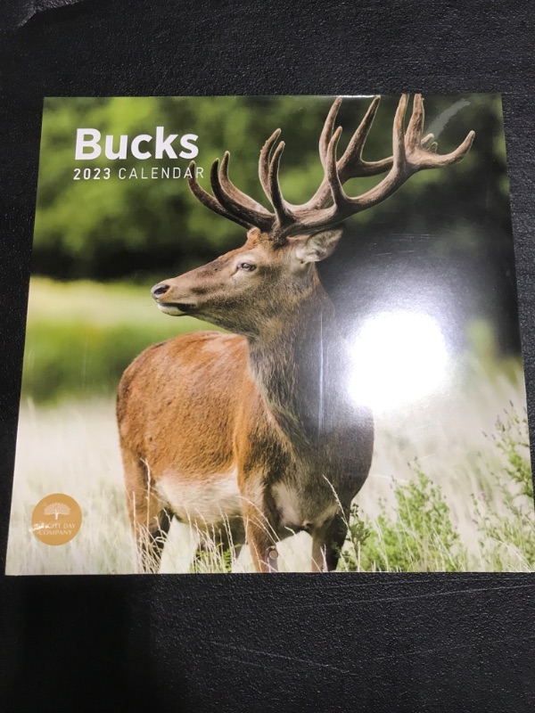 Photo 1 of 2023 Bucks Wall Calendar by Bright Day, 12x12 Inch, Deer Beautiful Wildlife Nature Animal Hunting Photography