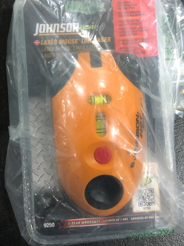 Photo 2 of Johnson Level & Tool 9250 Laser Mouse, 30' Interior Range, Orange, 1 Laser Mouse