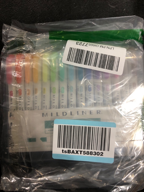Photo 1 of Zebra Pen Mildliner, Double Ended Highlighter, Broad and Fine Tips, Assorted Colors, 15 Pack 1 Count (Pack of 15)