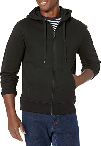 Photo 1 of Amazon Essentials Men's Full-Zip Hooded Fleece Sweatshirt (Available in Big & Tall) X-Large Black