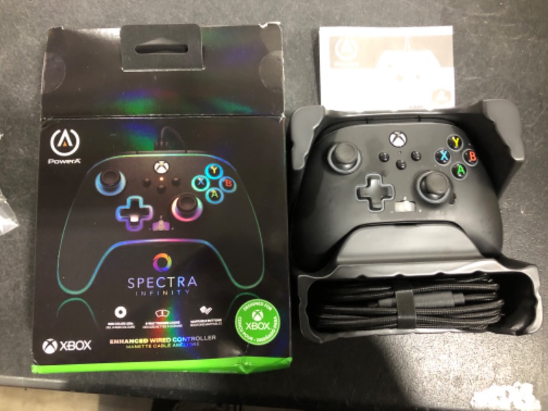 Photo 2 of PowerA Spectra Infinity Enhanced Wired Controller for Xbox Series X|S- Black