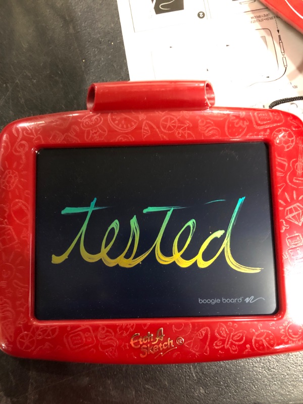 Photo 2 of Etch a Sketch Freestyle Drawing Tablet with 2-in-1 Stylus Pen and Paintbrush Magic Screen Kids Toys for Ages 3 and up
