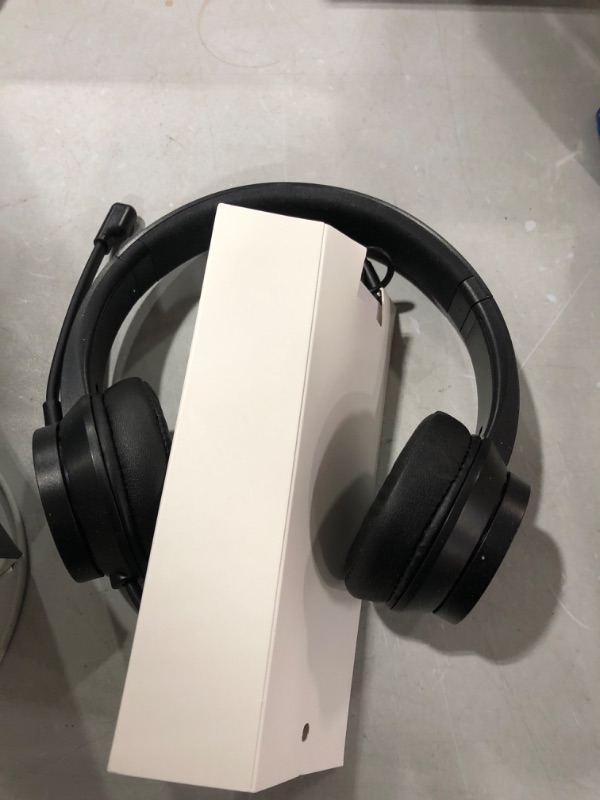 Photo 1 of USB Headset with Microphone for PC, Olyre Stereo On-Ear Headphones with in-line Controls 3.5mm/USB Wired Headset for Computer Laptop Skype Webinar Zoom Home Office
