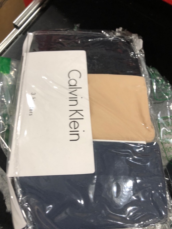 Photo 2 of Calvin Klein Women's Invisibles Hipster Multipack Panty X-Large Speakeasy/Light Caramel/Black