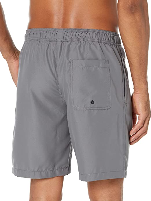 Photo 1 of Amazon Essentials Men's 9" Quick-Dry Swim Trunk Large Charcoal