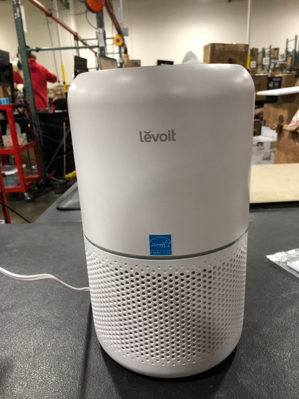 Photo 2 of LEVOIT Air Purifier for Home Allergies Pets Hair in Bedroom, H13 True HEPA Filter, 24db Filtration System Cleaner Odor Eliminators, Ozone Free, Remove 99.97% Dust Smoke Mold Pollen, Core 300, White
