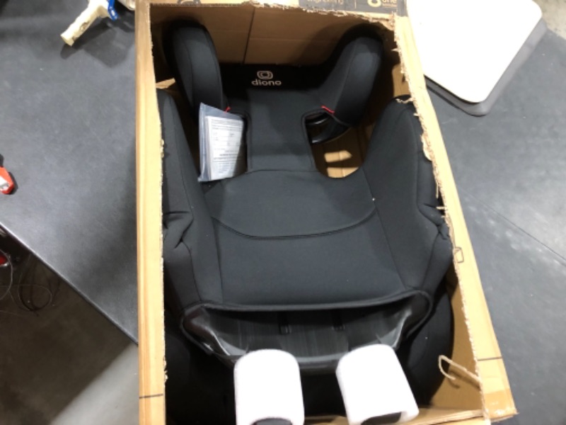 Photo 2 of Diono Cambria 2 XL, Dual Latch Connectors, 2-in-1 Belt Positioning Booster Seat, High-Back to Backless Booster with Space and Room to Grow, 8 Years 1 Booster Seat, Black 2020 Black