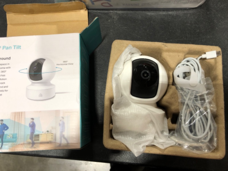 Photo 2 of Kasa Smart 2K Security Camera for Baby Monitor Pan Tilt, 4MP HD Indoor Camera with Motion Detection, Two-Way Audio, Night Vision, Cloud & SD Card Storage, Works with Alexa & Google Home (KC410S) Pan/Tilt Camera New 2K