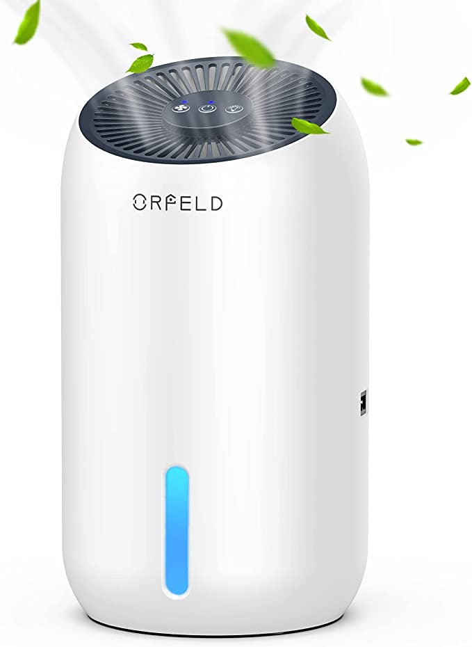 Photo 1 of Dehumidifiers, ORFELD Dehumidifier 58oz(1650ml) 5500 Cubic Feet(580 sq ft), Dehumidifier for Home with 2 Smart Modes and Auto Shut-off, Portable Dehumidifiers for Basements Bedroom Bathroom Closet RV
