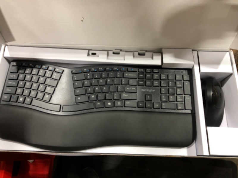 Photo 2 of Kensington Pro Fit Ergonomic Wireless Keyboard and Mouse - Black (K75406US)