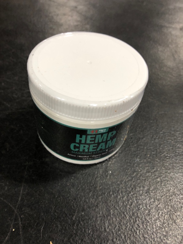 Photo 1 of +1HEROLABS Hemp Cream - Made in USA - HeroLabs Hemp Extract Cream for Muscles, Joints, Back, Knees Elbows Ease - Maximum Strength Natural Hemp - 3.8 oz 3.8 Fl Oz (Pack of 1)
BEST BY 12/ 2023