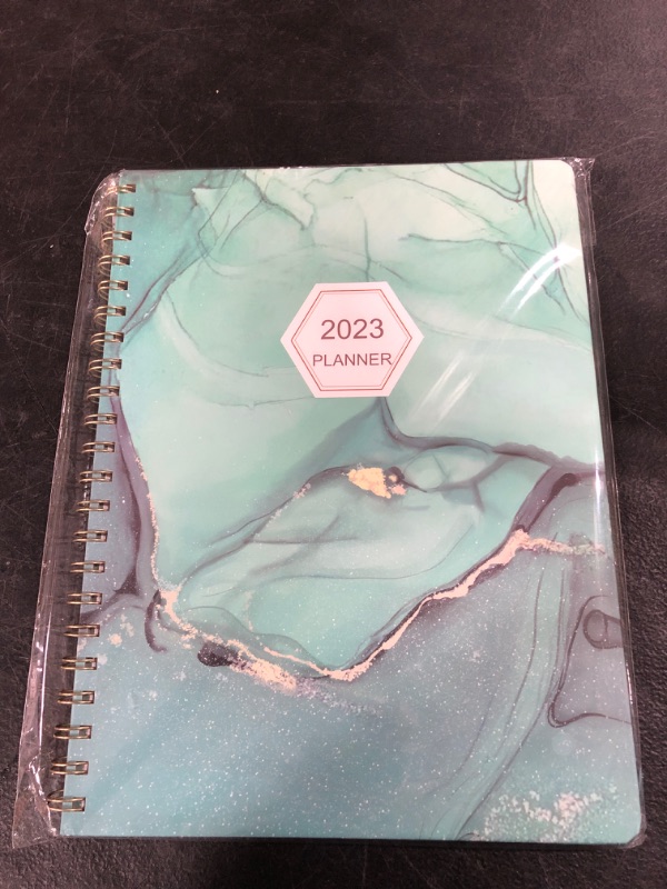 Photo 2 of Nitukany 2023 Planner - Academic Year Jan 2023 - Dec 2023, 8.5"x11" Daily Weekly Monthly Planner Yearly Agenda,Flexible Hardcover with Elastic Closure,Twin-Wire Binding,Thick Paper,Inner Pocket