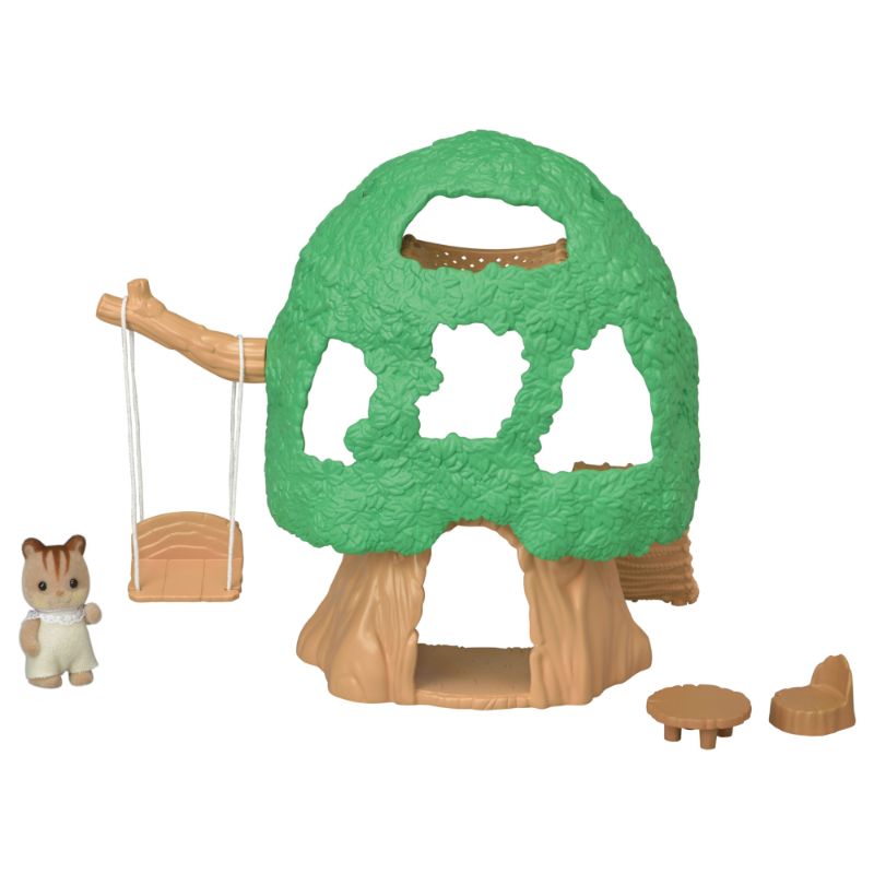 Photo 1 of Calico Critters Baby Tree House Dollhouse Playset with Figure
USED