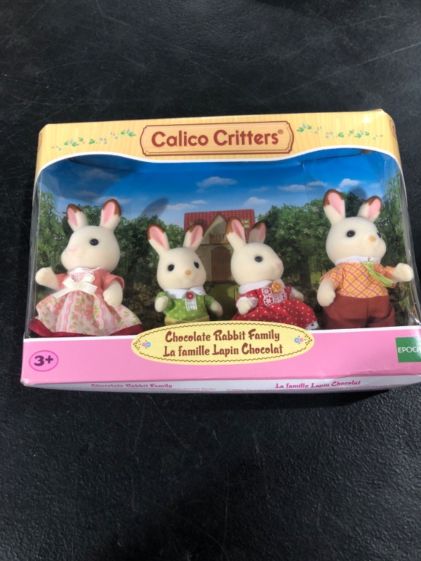 Photo 2 of Calico Critters Hopscotch Rabbit Family Set of 4 Collectible Doll Figures
