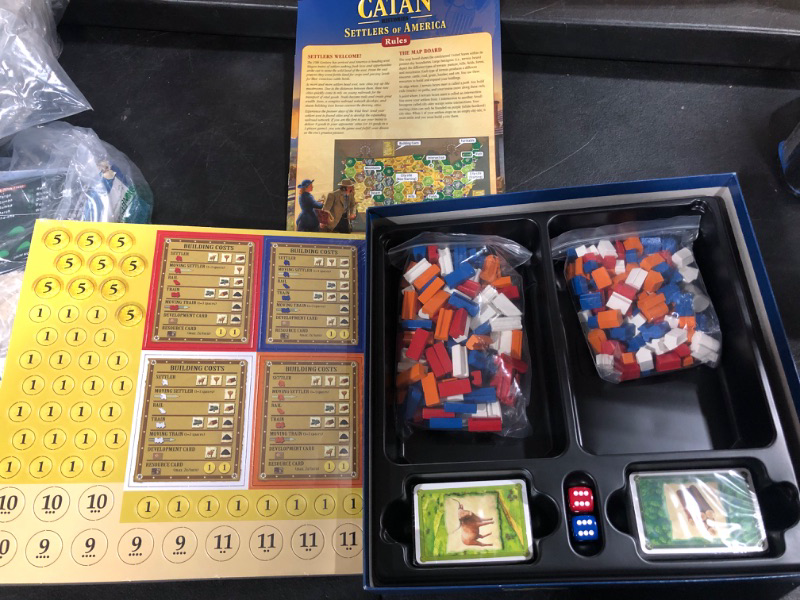 Photo 2 of Catan Histories: Settlers of America Board Game | Family Board Game | Board Game for Adults and Family | Adventure Board Game | Ages 12+ | for 3 to 4 Players | Made by Catan Studio Histories Settlers of America