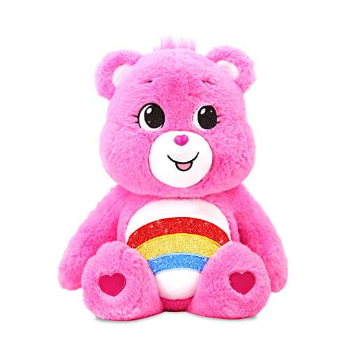 Photo 1 of Care Bears 18" Plush - Cheer Bear with Glitter Belly Badge - Soft Huggable Material! , Pink
USED